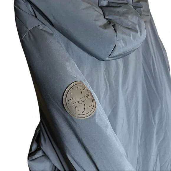 TED BAKER Men's Ubley House Check Wadded Coat Size XL - Picture 4 of 9